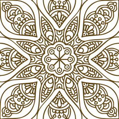 Beautiful Mandala Art and Vector Mandala Design Image.