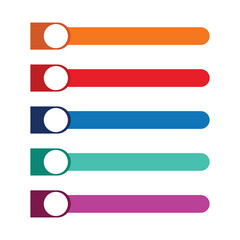 Colorful Horizontal Rectangles with Circular Centers