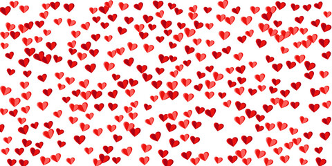 Origami rosy heart shapes confetti vector background. Holiday celebration decor. Poster backdrop. Little heart amour signs illustration.