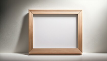empty picture frame on wall