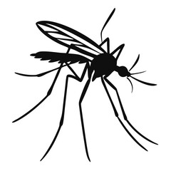 Silhouette of mosquito 