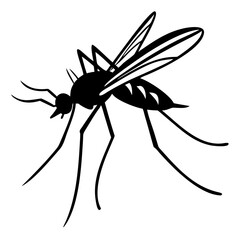Silhouette of mosquito 