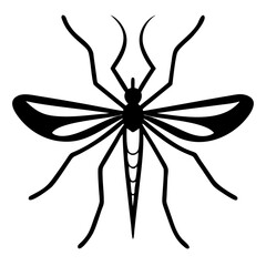 Silhouette of mosquito 