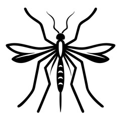 Silhouette of mosquito 