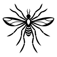 Silhouette of mosquito 