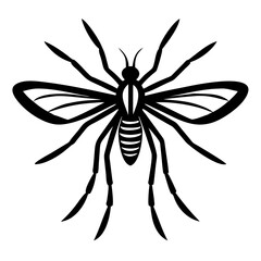Silhouette of mosquito 