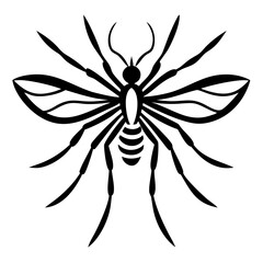 Silhouette of mosquito 