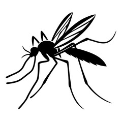 Silhouette of mosquito 