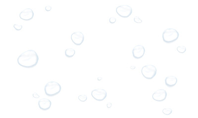 Realistic blue water drops. PNG drops, condensation on the window, transparent water drop. Abstract water drops, bubbles on transparent background, digital liquid design, Stock royalty free