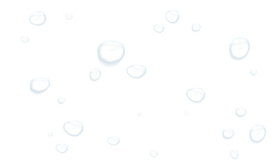 Realistic blue water drops. PNG drops, condensation on the window, transparent water drop. Abstract...