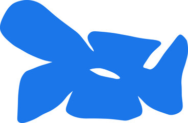 Flowers abstract doodle outline hand drawing illustration set