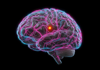 Human Brain: Neural Networks and Cognitive Functions - 3D Medical Visualization