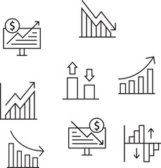 increase or decrease stroke icons collection