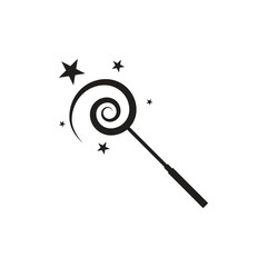 Magic wand clipart icon design symbol