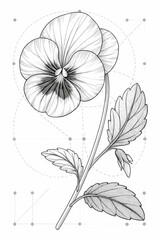 Fototapeta premium Sketch tropical flowers and leaves. Vector illustration