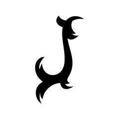 Vintage Flourish Ornament. Floral Ornament template for logo crest. Heraldry crest templates. Vector illustration
