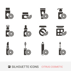 商品アイコン　シトラス　コスメ　シルエットアイコン