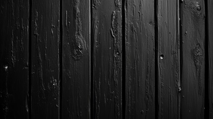 Fototapeta premium Close-up of black wooden planks with natural texture, ideal for rustic, vintage, or minimalistic backgrounds 