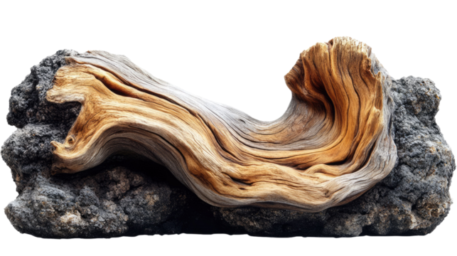 Twisted Juniper Branch: This gnarled, contorted juniper branch,  with its mesmerizing grain and intricate patterns, stands as a testament to the power of nature's artistry.