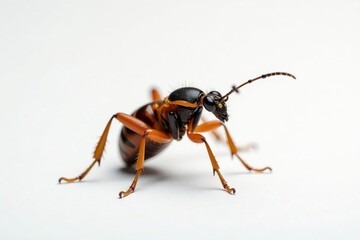 Close-up of single insect on pure white background, invertebrate, wings, body