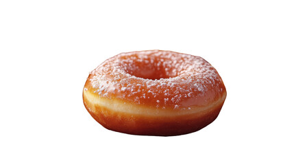 Sweet Temptation: Close-up of a glazed donut, glistening with sugar sprinkles, a treat of pure delight