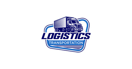 Truck Trailer Transportation Logistic Logo