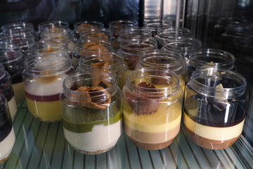 homemade yogurt in glass jars