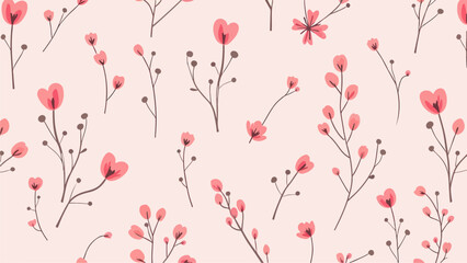 Seamless floral pattern, seamless pattern with poppies, Seamless floral pattern, Floral colorful seamless Pattern