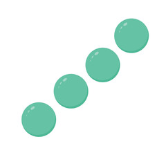 Enterococcus Flat Illustration