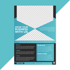 Creative modern business flyer design template, Professional corporate flyer template layout design vector