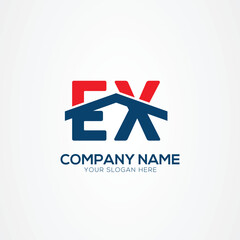 EX or XE Creative Modern Letters Logo Design Element