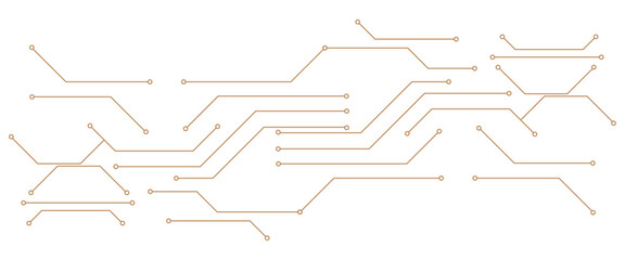 Obraz premium Vector abstract background with electronic circuit board.