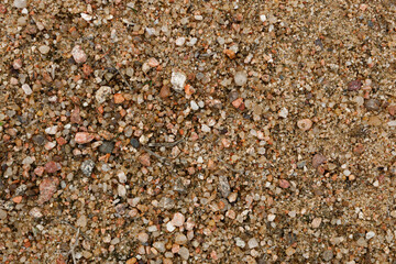 Coarse Brown Sand Texture ,Natural Granular Surface Background