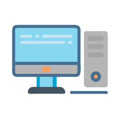  Educational Desktop Computer Icon