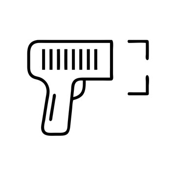 recommend clip art: Illustration of a scanner gun