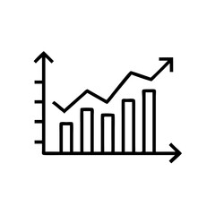 Graph showing upward trends 