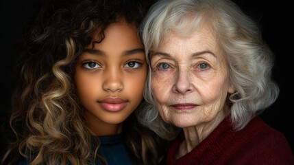 A cheerful and helpful caregiver offers support and warmth to an elderly woman in a nursing home