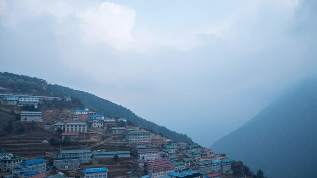 Timelapse - Namche Bazar Everest 3
