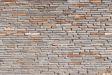Stone Slate Walls Brickwork Slim Strip Rectangular Bricks uniform neat texture surface background