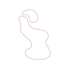 abstrack pink shape line