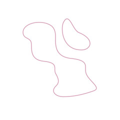 Obraz premium abstrack pink shape line