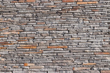 Stone Slate Walls Brickwork Slim Strip Rectangular Bricks uniform neat texture surface background