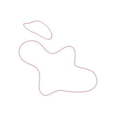 abstrack pink shape line
