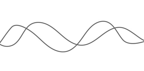 Abstract grey and white smooth modern wave shiny curve line vector art technology design banner with wave line white background. Design for business presentation or web design background.