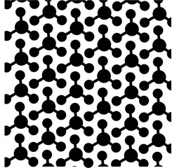 black and white seamless pattern with dots