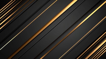 Abstract illustration featuring a luxurious black line background with elegant geometric shapes and smooth, flowing patterns for sophisticated digital art and modern design projects
