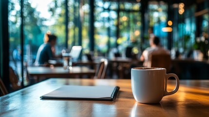 Office Meeting Over a Cup of Coffee in a Sunlit Workspace