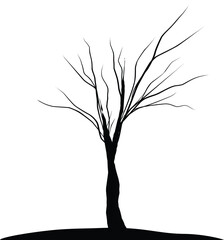 Obraz premium tree silhouette vector illustration design