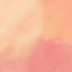 Peach and pink abstract background with watercolor paint