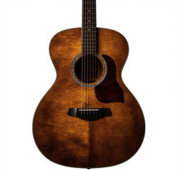 Fototapeta premium acoustic guitar on white background